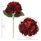 3PC/BG: Burgundy Hydrangea Stem with Silk Leaves by Floral Home&#xAE;